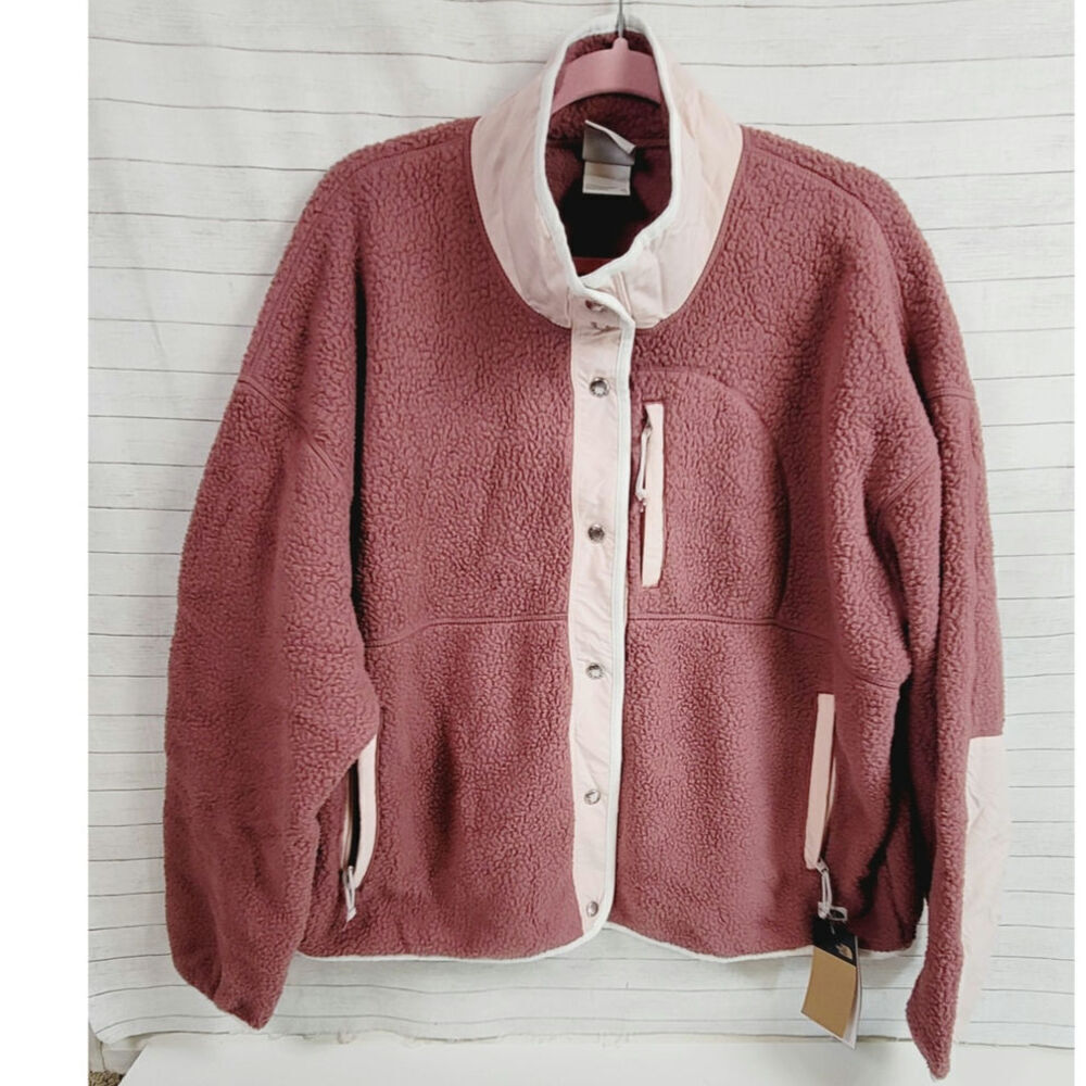 The North Face Cragmont Fleece Jacket in Wild Ginger-Evening Pink Sand, sz XXL